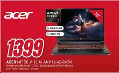 Acer - Nitro V 16 AI ANV16-42-R47N