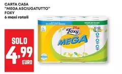 Foxy - Carta Casa "Mega Asciugatutto" Foxy - Carta Casa "Mega Asciugatutto"