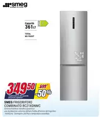 Smeg - Frigorifero Combinato RC21XDNMC Smeg - Frigorifero Combinato RC21XDNMC