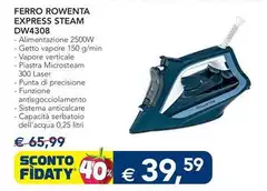 Rowenta - Ferro Express Steam DW4308 Rowenta - Ferro Express Steam DW4308