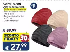 Tempo - Cappello Con Cuffie Integrate Tempo - Cappello Con Cuffie Integrate