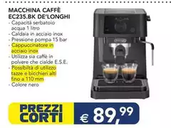 Macchina Caffè EC235.BK Macchina Caffè EC235.BK