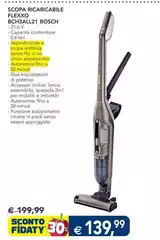 Bosch - Scopa Ricaricabile Flexxo Bosch - Scopa Ricaricabile Flexxo