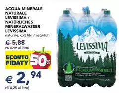 Levissima - Acqua Minerale Naturale /Nat'Uliches Mineralwasser