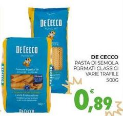 De Cecco - Pasta Di Semola Formati Classici Varie Trafile