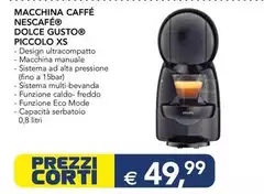 Nescafé - Macchina Caffé Dolce Gusto Piccolo XS Nescafé - Macchina Caffé Dolce Gusto Piccolo XS