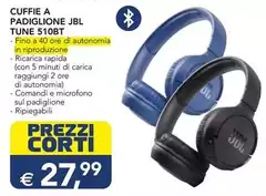 Jbl - Cuffie A Padiglione Tune 510bt Jbl - Cuffie A Padiglione Tune 510bt