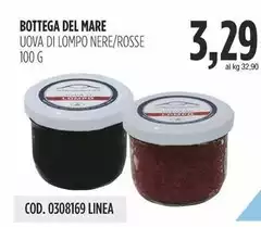 Bottega del mare - Uova Di Lompo Nere/Rosse