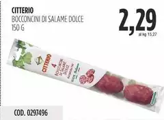Citterio - Bocconcini Di Salame Dolce Citterio - Bocconcini Di Salame Dolce