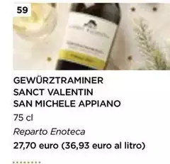 San Michele - Gewürztraminer Sanct Valentin San Michele - Gewürztraminer Sanct Valentin