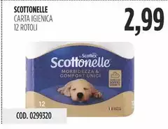 Scottex - Carta Igienica 12 Rotoli Scottex - Carta Igienica 12 Rotoli