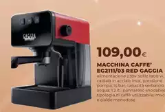 Gaggia - Macchina Caffe' EGN11/03 Red