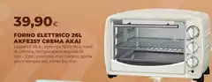 Akai - Forno Elettrico 26l Akfe257 Crema