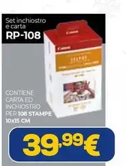 Set Inchiostro E Carta Rp-108 Set Inchiostro E Carta Rp-108