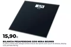 Beurer - Bilancia Pesapersone Gs10 Nera
