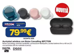 Auricolari Wireless Con Noise Cancelling WFC710N Auricolari Wireless Con Noise Cancelling WFC710N