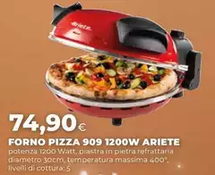 Ariete - Forno Pizza 909 1200w Ariete - Forno Pizza 909 1200w