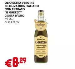 Costa d'Oro - Olio Extra Vergine Di Oliva 100% Italiano Non Filtrato Costa d'Oro - Olio Extra Vergine Di Oliva 100% Italiano Non Filtrato