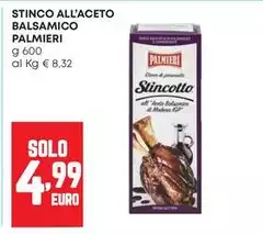 Palmieri - Stinco All'Aceto Balsamico Palmieri - Stinco All'Aceto Balsamico