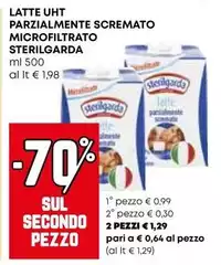 Sterilgarda - Latte UHT Parzialmente Scremato Microfiltrato Sterilgarda - Latte UHT Parzialmente Scremato Microfiltrato
