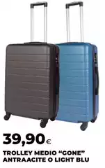 Blu - Trolley Medio "gone" Antracite O Light