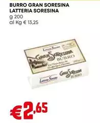 Latteria Soresina - Burro Gran Soresina Latteria Soresina - Burro Gran Soresina