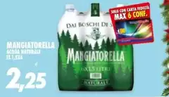 Mangiatorella - Acqua Naturale Mangiatorella - Acqua Naturale