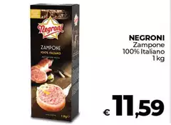 Negroni - Zampone 100% Italiano Negroni - Zampone 100% Italiano