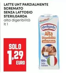 Sterilgarda - Latte UHT Parzialmente Scremato Senza Lattosio Sterilgarda - Latte UHT Parzialmente Scremato Senza Lattosio