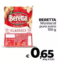 Beretta - Würstel Di Puro Suino Beretta - Würstel Di Puro Suino