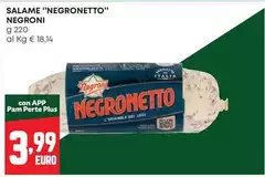 Negroni - Salame "negronetto" Negroni - Salame "negronetto"