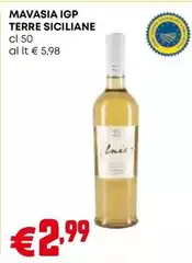 Terre siciliane - Mavasia IGP Terre Siciliane Terre siciliane - Mavasia IGP Terre Siciliane