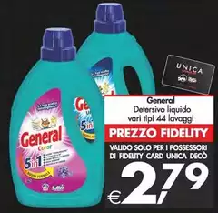 General - Detersivo Liquido General - Detersivo Liquido