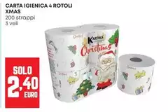 Solo - Carta Igienica 4 Rotoli Xmas Solo - Carta Igienica 4 Rotoli Xmas