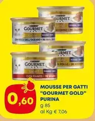 Gourmet Purina - Mousse Per Gatti Gold