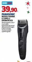Panasonic - Regola Barba E Capelli ERGB61K503 Panasonic - Regola Barba E Capelli ERGB61K503