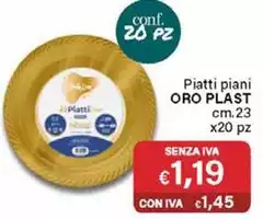 Oro - Piatti Piani