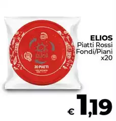 Elios - Piatti Rossi Fondi/piani Elios - Piatti Rossi Fondi/piani
