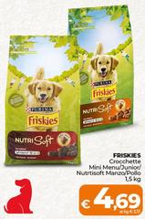Friskies - Crocchette Mini Men/Junino/ Nutrisoft Manzo/Pollo