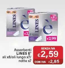 Lines - Assorbenti E' Ali