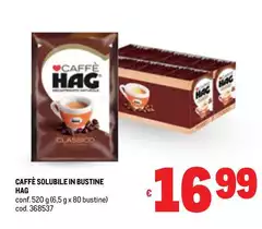 Hag - Caffè Solubile In Bustine Hag - Caffè Solubile In Bustine
