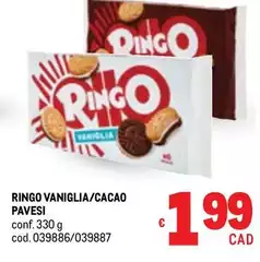 Pavesi - Ringo Vaniglia/Cacao