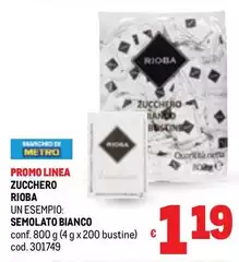 Linea - Promo Zucchero Rioba Linea - Promo Zucchero Rioba