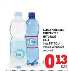 Lilia - Acqua Minerale Frizzante/Naturale Lilia - Acqua Minerale Frizzante/Naturale