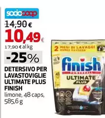 Finish - Detersivo Per Lavastoviglie Ultimate Plus Finish - Detersivo Per Lavastoviglie Ultimate Plus