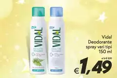 Vidal - Deodorante Spray