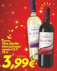 Corvo - Vino Glicine Bianco/Rosso/Rosato I.G.T. Corvo - Vino Glicine Bianco/Rosso/Rosato I.G.T.