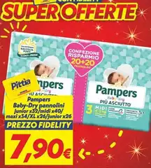 Pampers - Baby-Dry Pannolini Junior Pampers - Baby-Dry Pannolini Junior