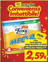 Foxy - Carta Igienica Mega Decorata Foxy - Carta Igienica Mega Decorata