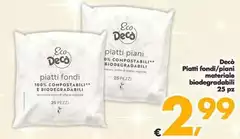 Deco - Piatti Fondi/Piani Materiale Biodegradabili Deco - Piatti Fondi/Piani Materiale Biodegradabili